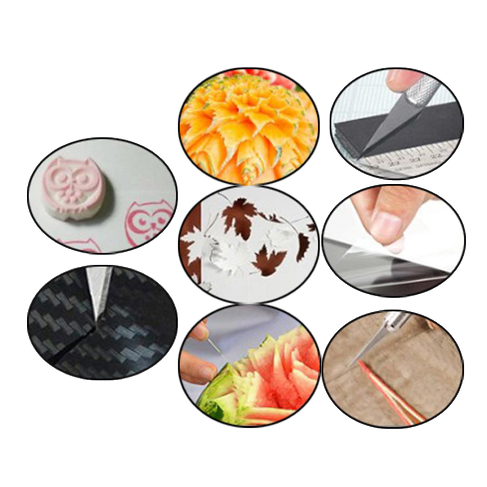 110Pcs Carving Craft Hobby Knife Kit Blade For DIY Stamp Sculpture Art Tool