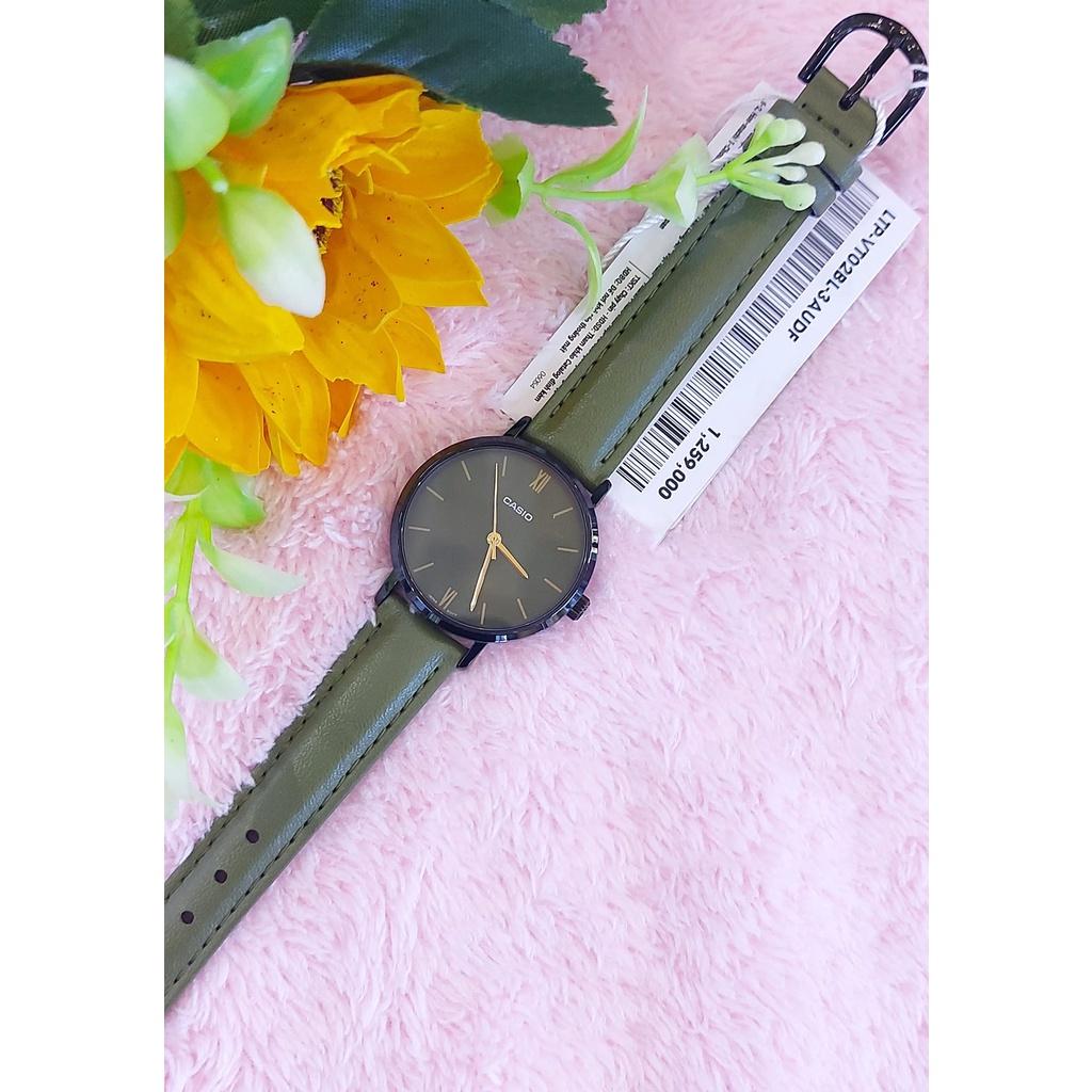 Đồng Hồ Nữ Dây Da Casio Standard LTP-VT02BL-3AUDF Chính Hãng - LTP-VT02BL-3A