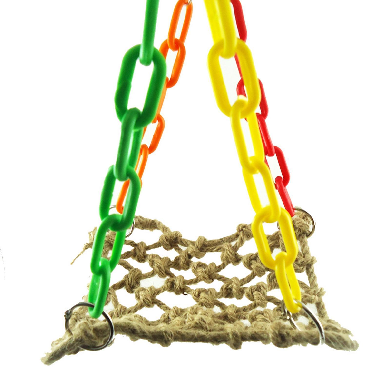 Pet Bird Swing Parrot Parakeet Budgie Cockatiel Cage Hammock Toys Hanging