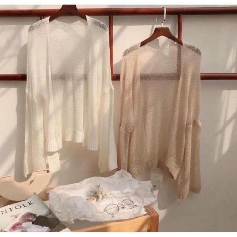 Áo khoác Cardigan nữ lên mỏng, phong cách Hàn Quốc