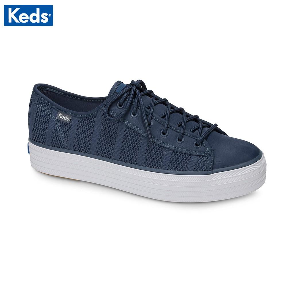 Giày Keds Nữ - Triple Kick Striped Mesh Indigo - KD058055