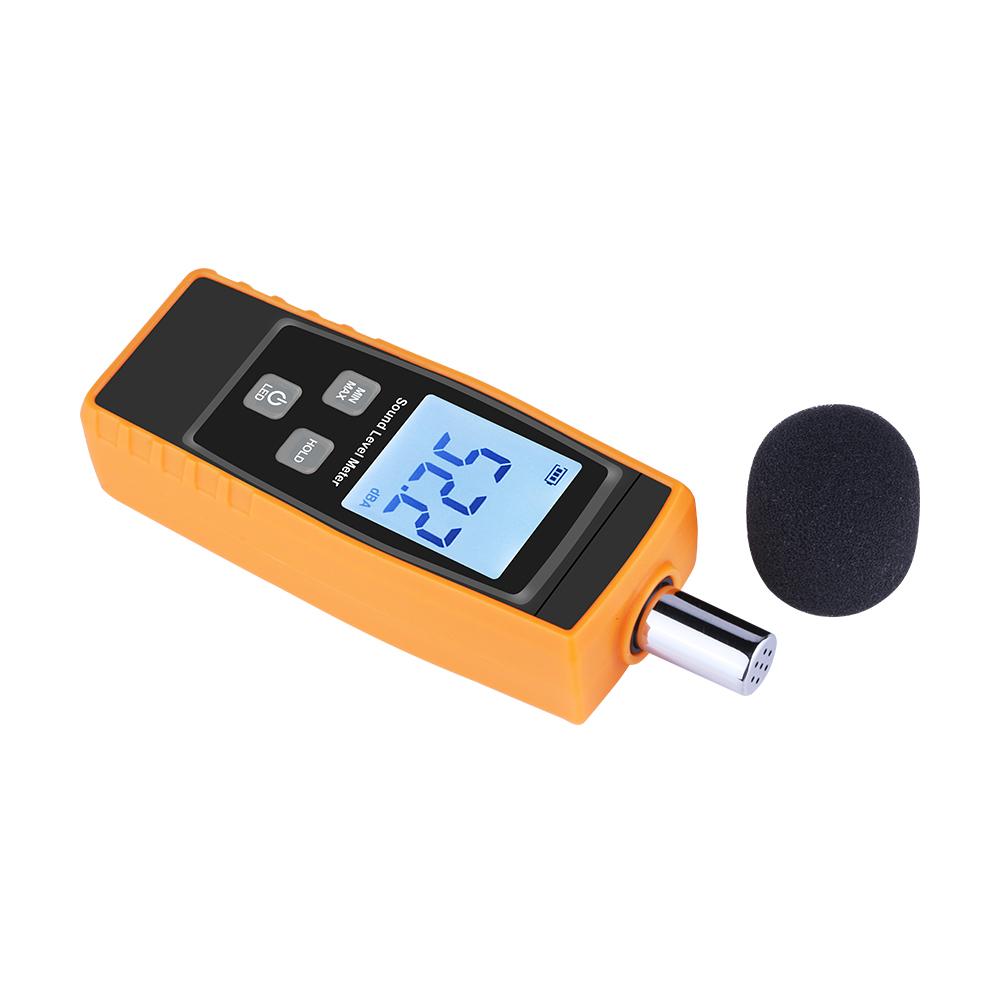 LCD Digital Sound Level Meter DB Meters 30-130dBA Noise Volume Measuring Tool Decibel Monitoring Tester with