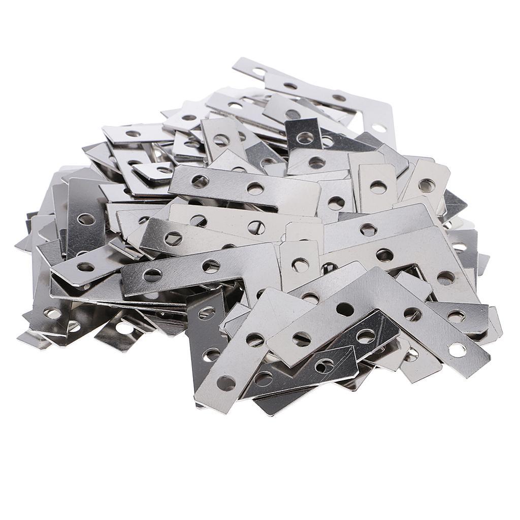 150pcs Angle Plate Corner Brace Flat L Shape Bracket for Picture Frame 38mm