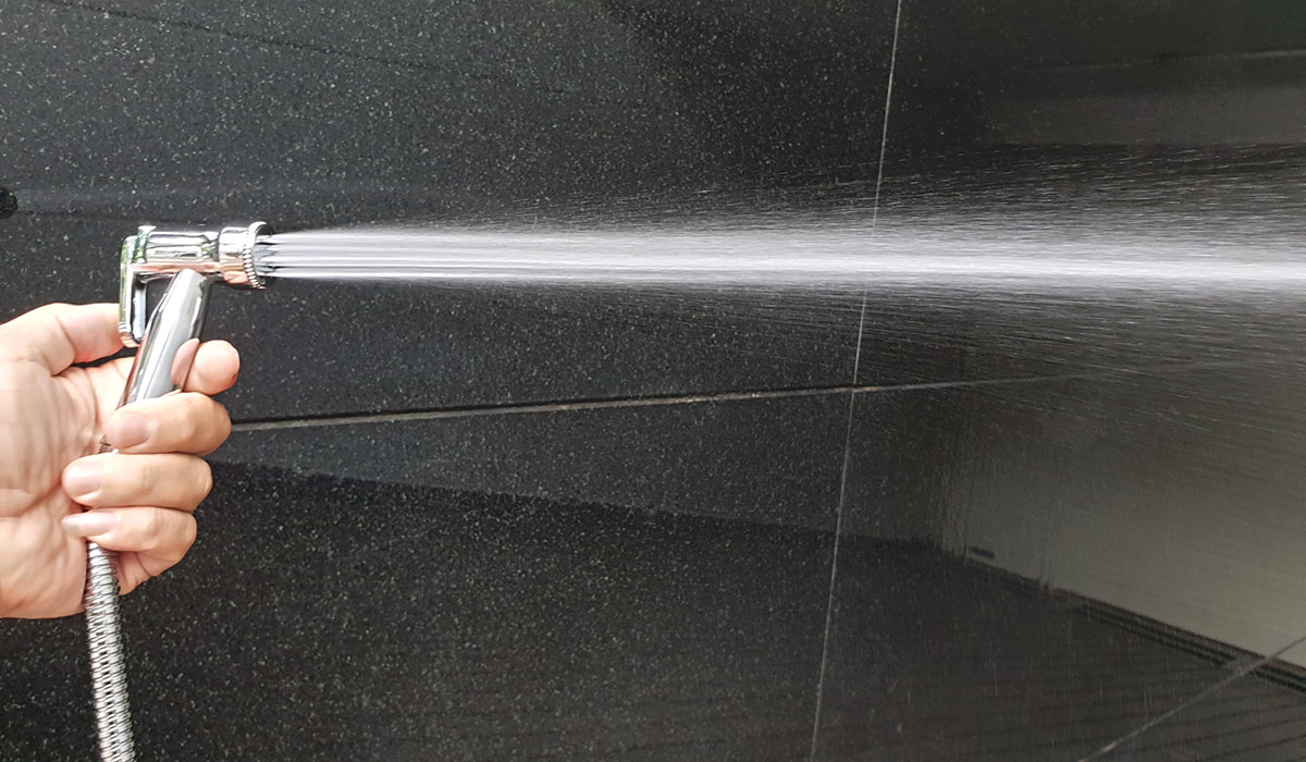 Tay xịt vệ sinh Nhựa ABS mạ Chrome tăng áp Eurolife EL-H06