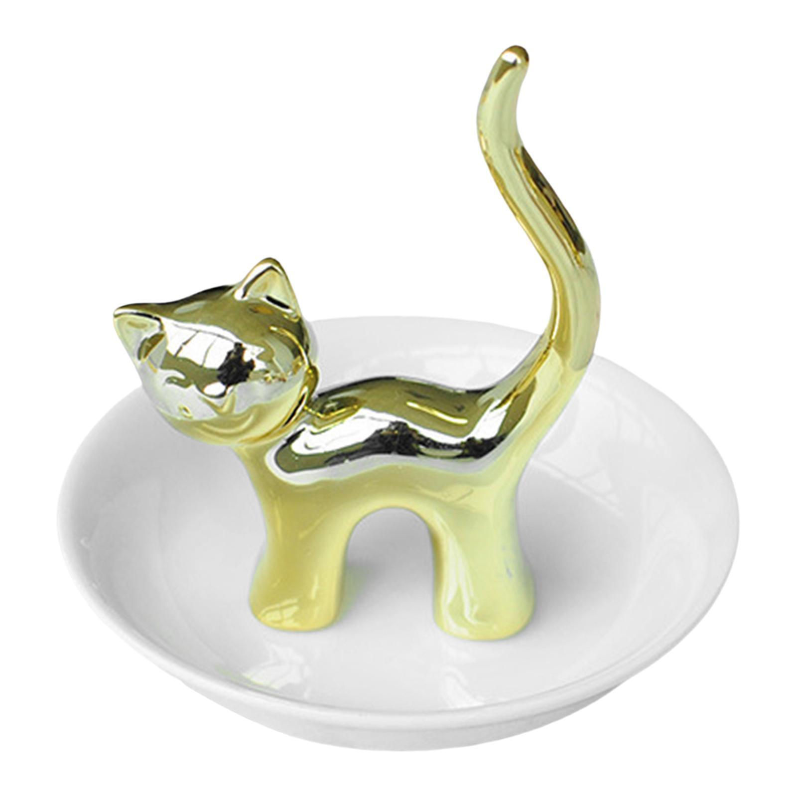 Cat  Holder Sculpture Organizer Collectible for Office Home Ornament