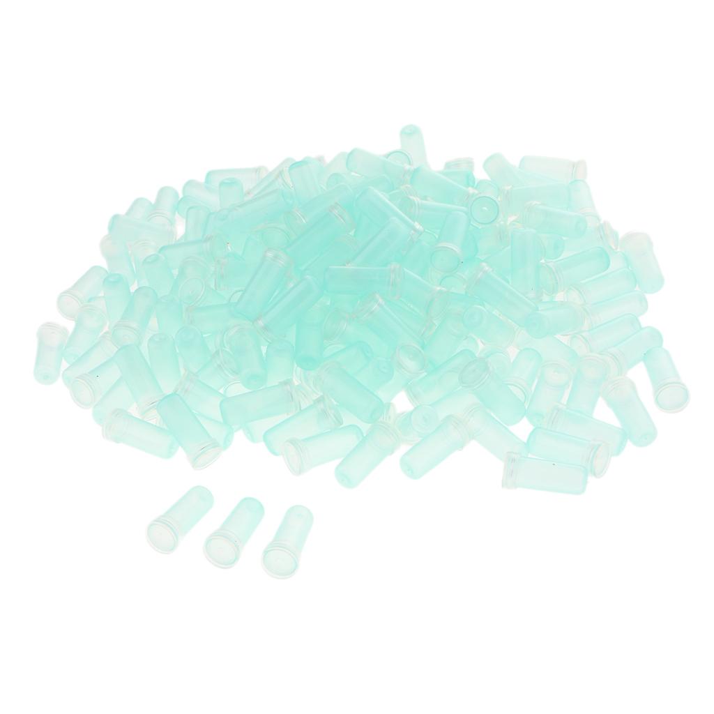 Plastic Flower Water Tubes Floral Tube/Vials  Clear Blue_4.1x1.8cm