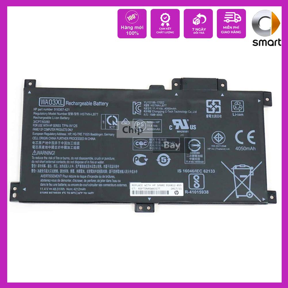 Pin cho Laptop HP WA03XL Pavilion X360 15-BR036TX HSTNN-LB7T 916812-855 - Hàng Nhập Khẩu - Sản phẩm mới 100%