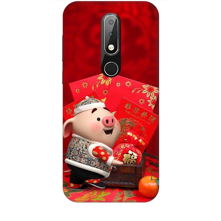 Ốp Lưng Dành Cho Điện Thoại Nokia X6 Heo Lì Xì