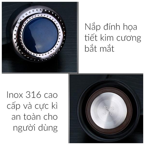BÌNH GIỮ NHIỆT 1000ML INOX 316 KHÔNG GỈ CAO CẤP CÓ TẤM LỌC TRÀ GIỮ NÓNG LẠNH LÊN ĐẾN 24H CÓ DÂY TREO TIỆN LỢI