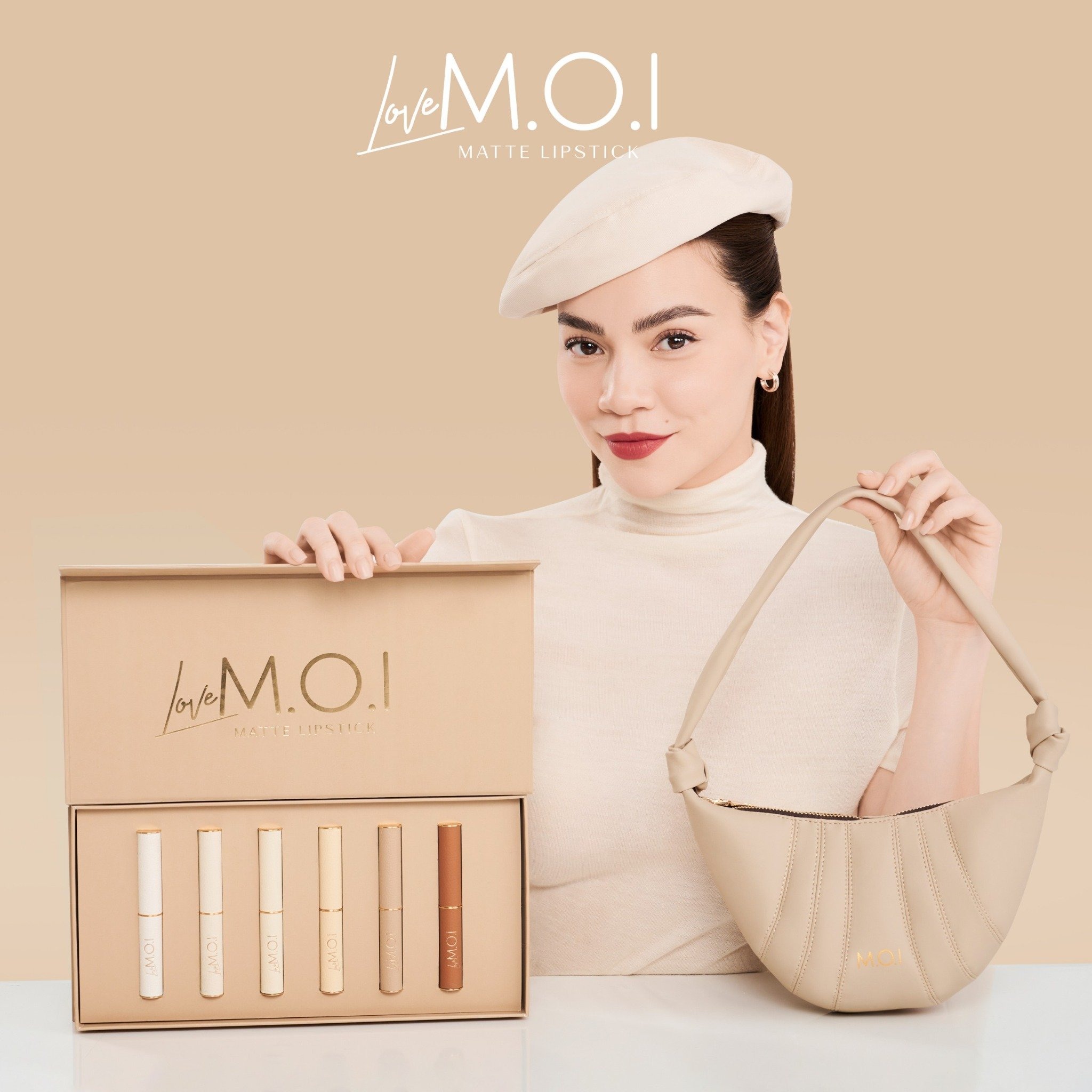 Set 6 Son Môi M.O.I Hồ Ngọc Hà Son Thỏi Lì M.O.I CAO CẤP 2023
