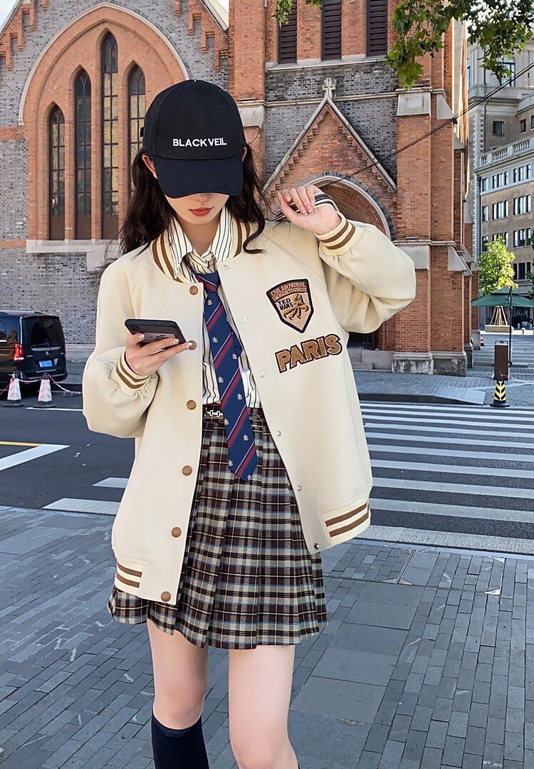 Áo khoác Bomber nỉ mềm cao cấp mã Paris