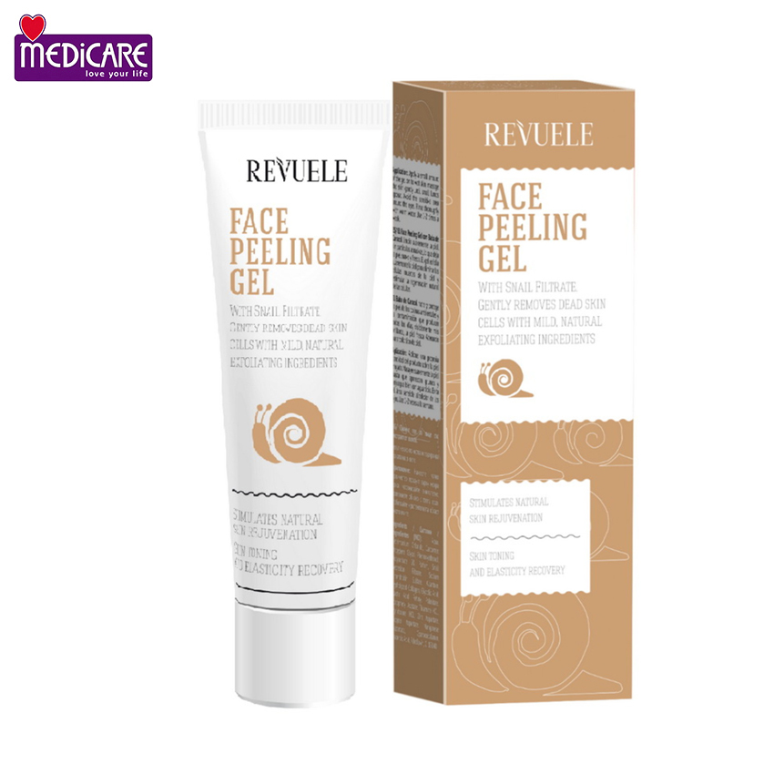 Gel tẩy tế bào chết REVUELE ốc sên 80ml