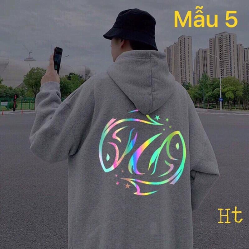 Aó Hoodie Xám 12 Cung Hoàng Đạo nỉ dày dặn siêu ấm