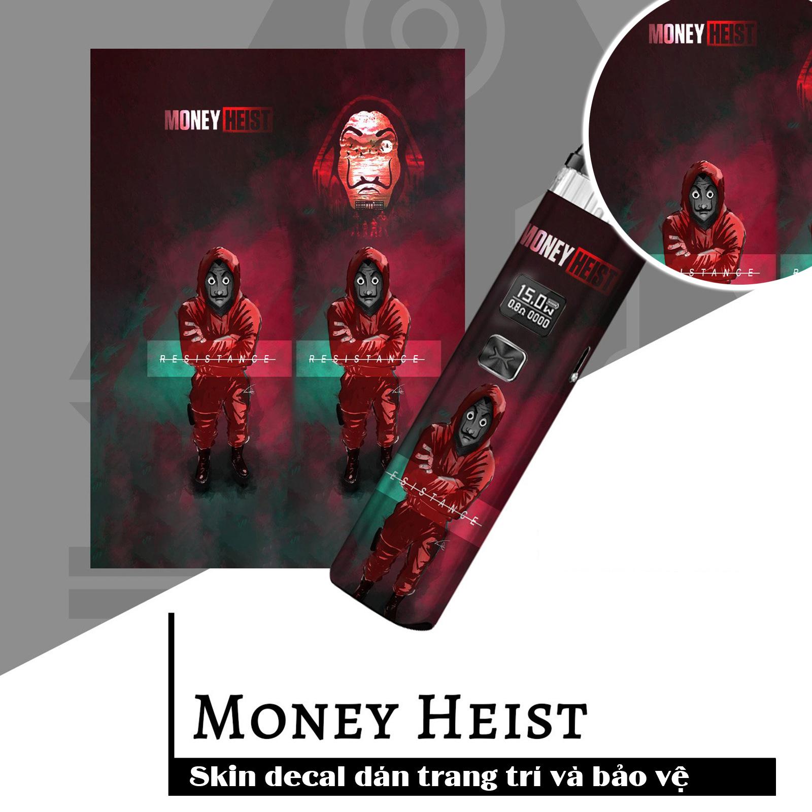 Skin dán Xlim V1, V2 mẫu Money Heist (dễ dán, đã cắt sẵn chi tiết)