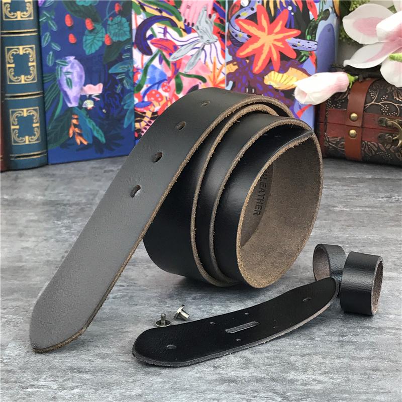 Chất Lượng Hàng Đầu Thắt Lưng Da Mà Không Khóa Thắt Lưng Nam Ceinture Homme Rọ Da Thật Nam Da Thắt Lưng Mà Không Khóa 105-125 Cm SP05