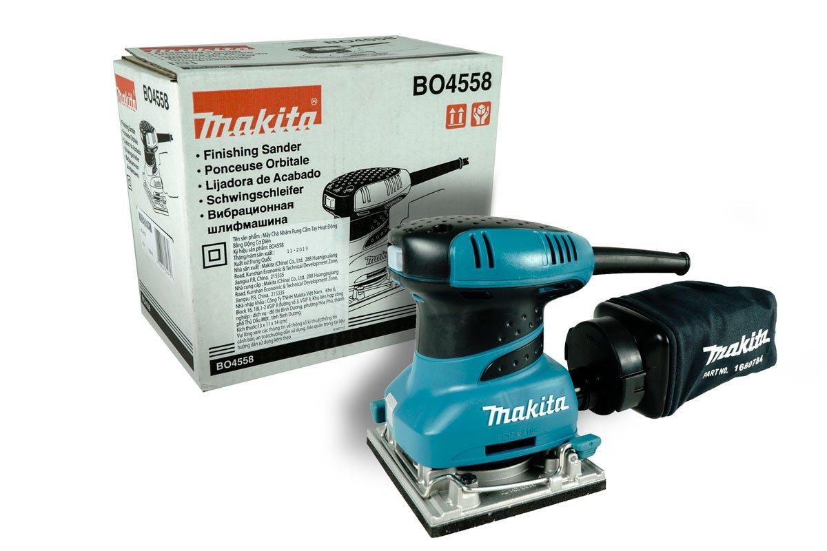 MÁY CHÀ NHÁM RUNG 200 WATT ( 114 X 140MM) MAKITA BO4558- HÀNG CHÍNH HÃNG