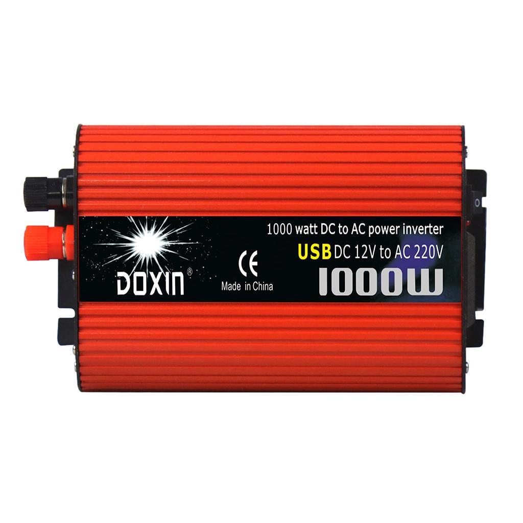 Car 1000W Power Inverter DC 12V to  220V Sine Wave Dual USB Converter