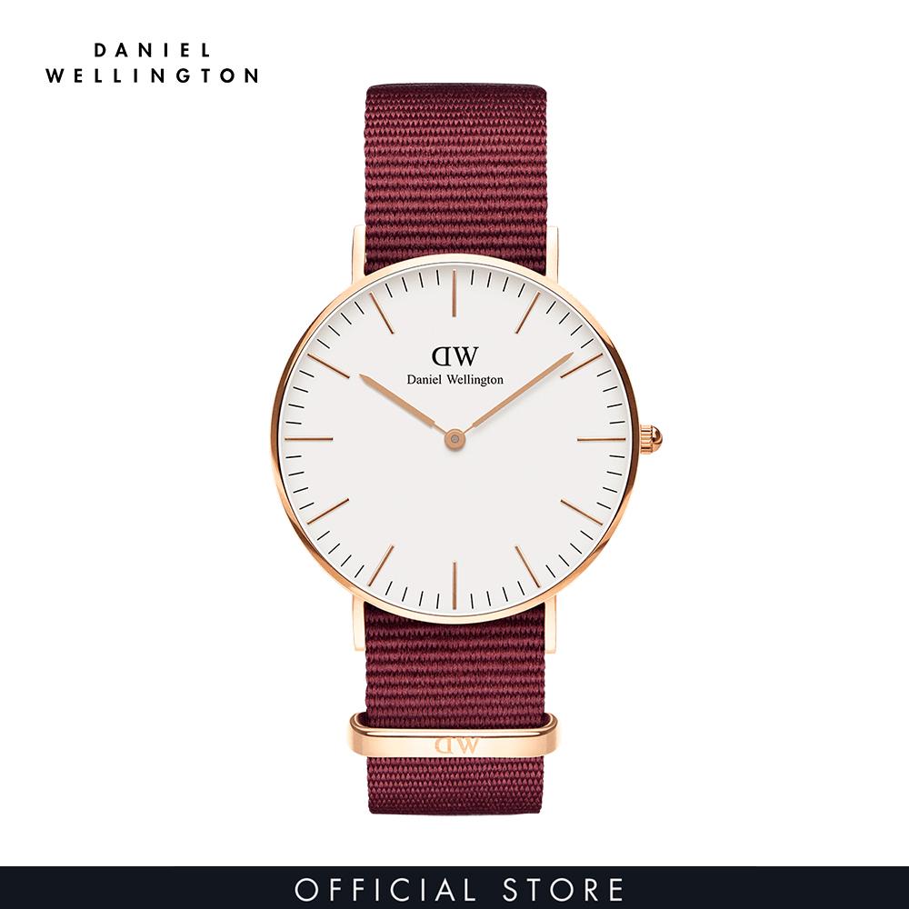 Đồng hồ Nữ Daniel Wellington dây Vải tổng hợp - Classic Roselyn 36 mm DW00100271