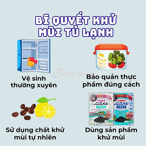 Hộp khử mùi tủ lạnh Hakugen Earth Nonsmel Refrigerator Deodorizer - Hàng chính hãng