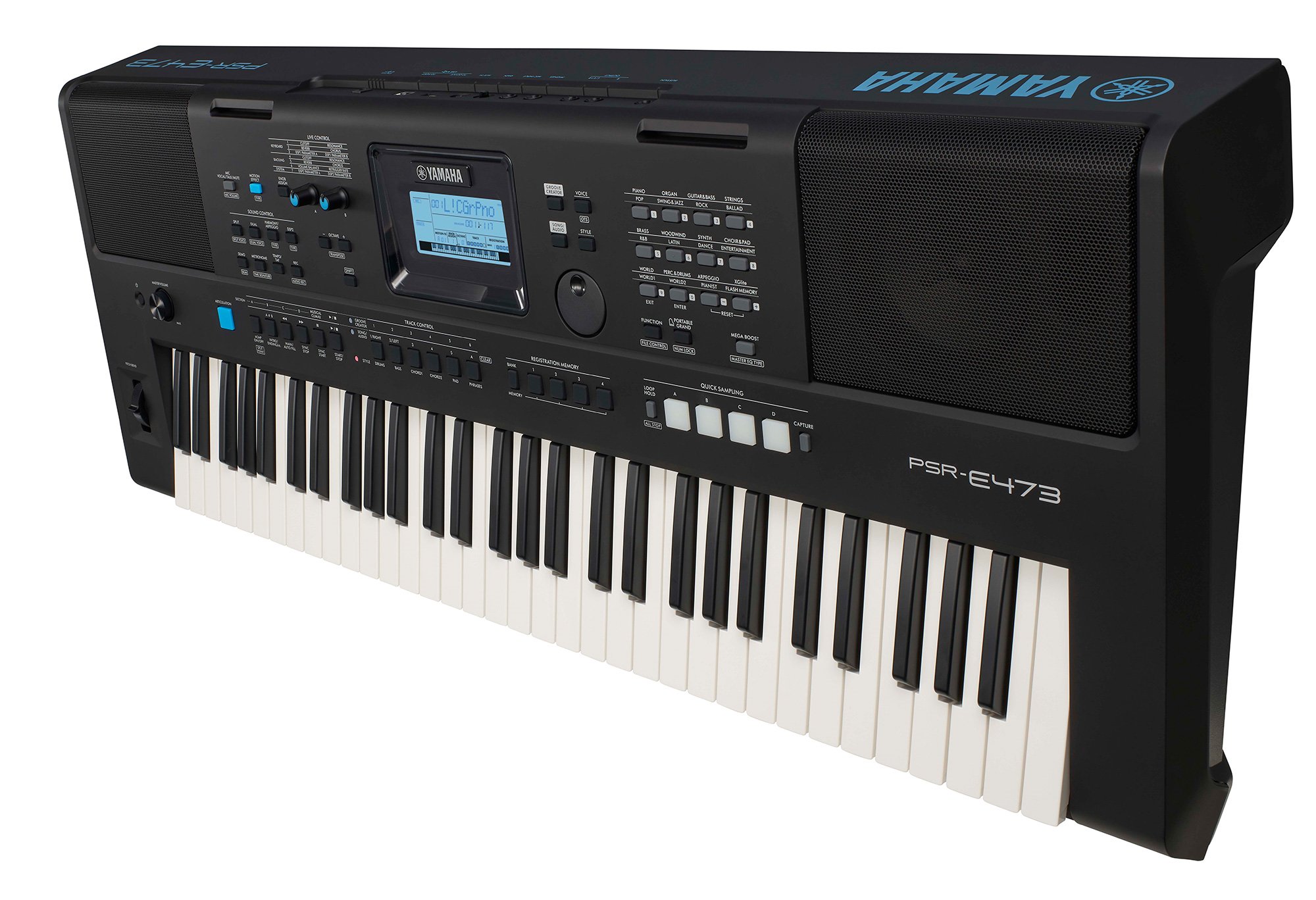 Đàn Organ điện tử/ Portable Keyboard - Yamaha PSR-E473 (PSR E473) - Màu đen - Hàng chính hãng