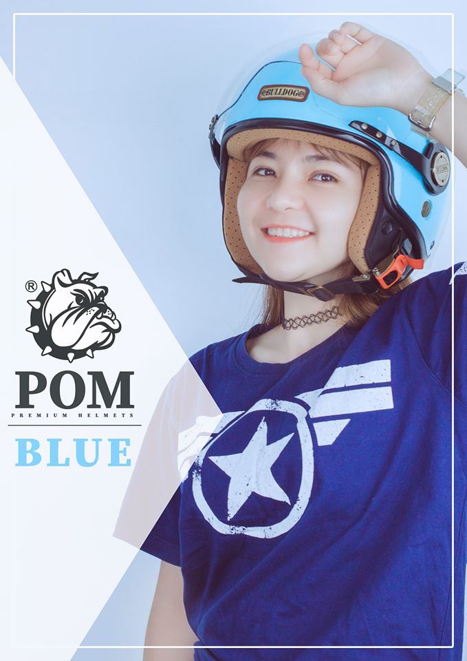 Mũ bảo hiểm 3/4 Bulldog Pom chính hãng - Helmets 4U