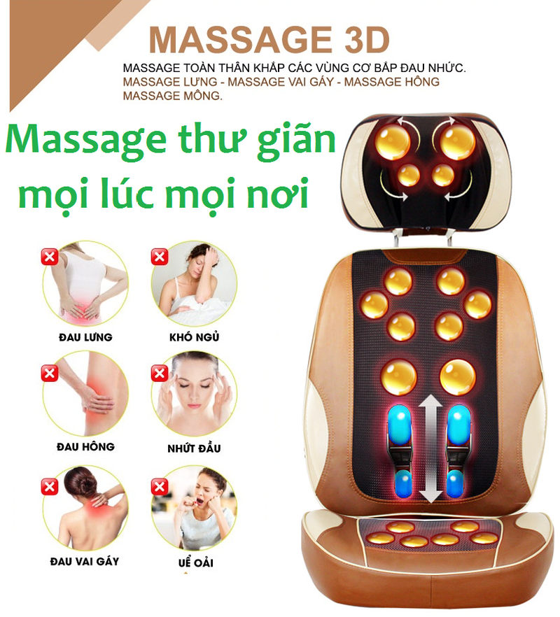 Đệm massage toàn thân aYosun 888A8