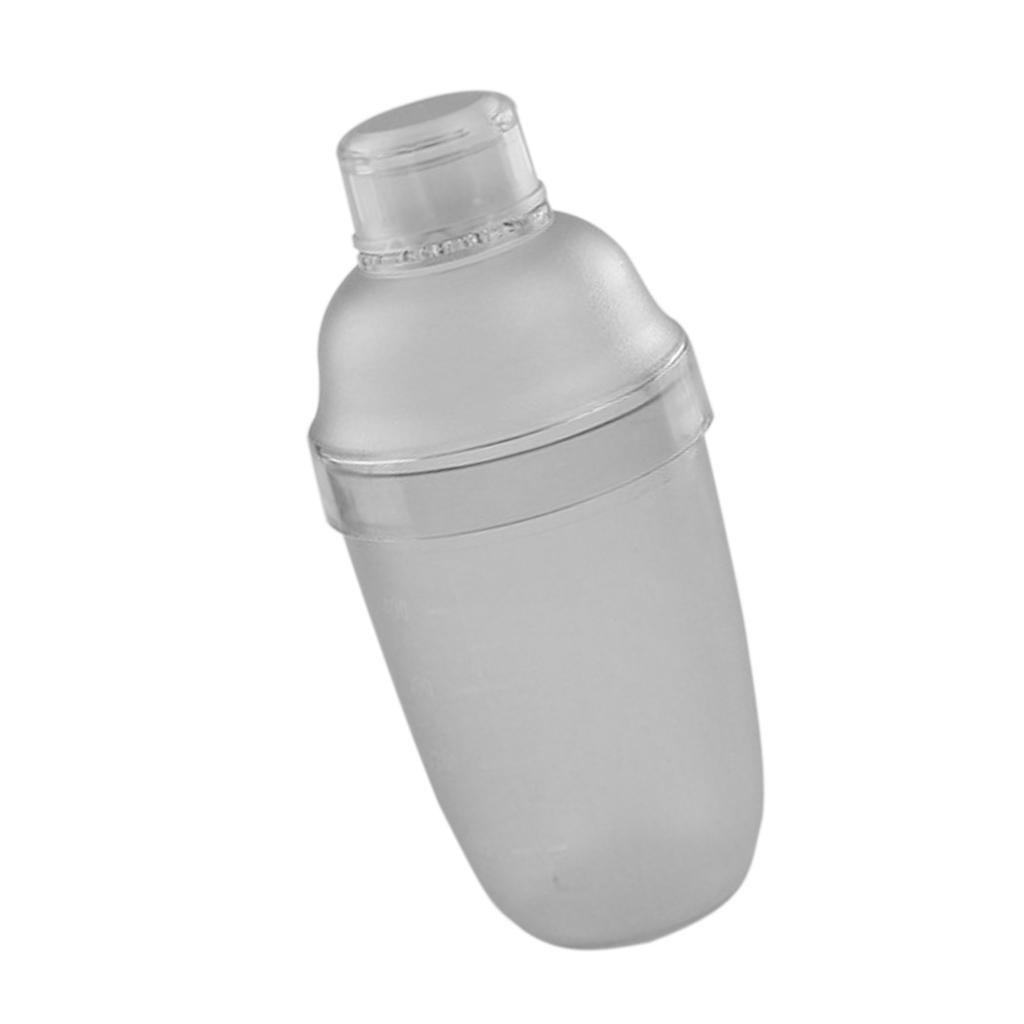 Plastic Cocktail Shaker Mixer Drink with Measurement Bartender Tool