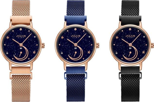 Đồng Hồ Nữ Julius Star Hàn Quốc JS-038 có kim giây rốn
