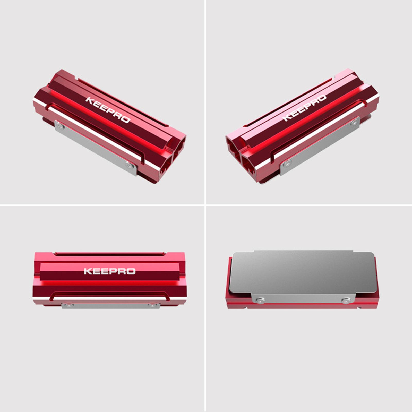 Aluminum Heatsinks Double-Sided Design for 2280 SSD Solid State Disk PC Red