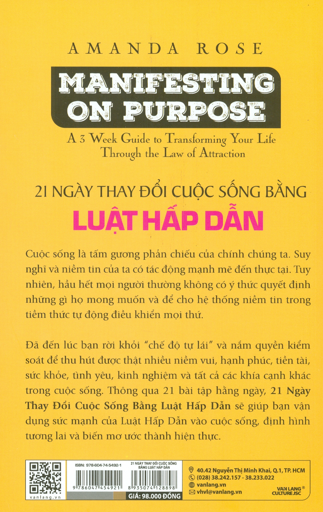 MANIFESTING ON PURPOSE - 21 Ngày Thay Đổi Cuộc Sống Bằng Luật Hấp Dẫn