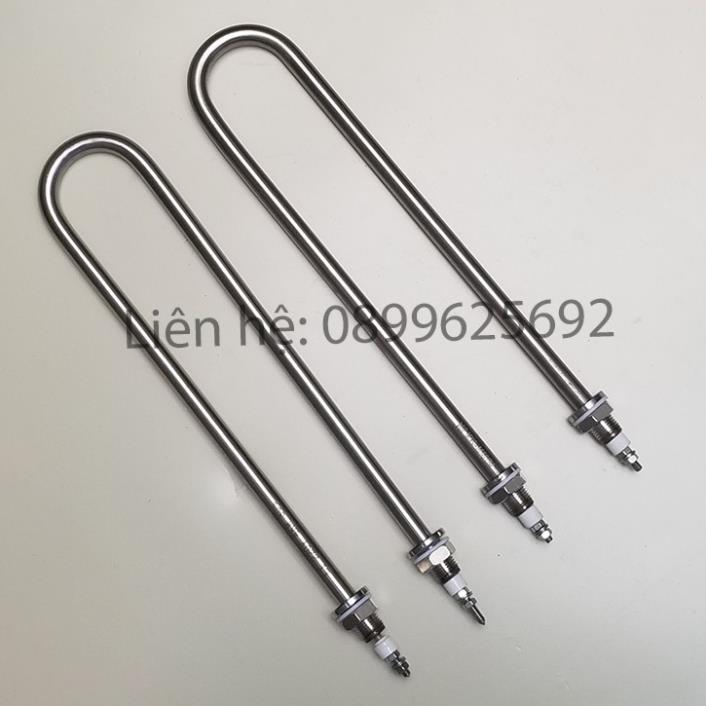 Thanh nhiệt cữ U công suất 4kw, điện áp 220V/380V chất liệu inox 304 dùng đun nước sôi và cho nồi phở