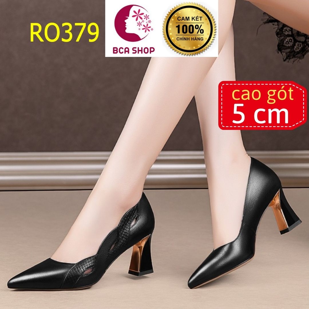 Giày cao gót thời trang nữ cao cấp ROSATA RO379 tạo sự thoải mái, êm ái trên từng bước chân