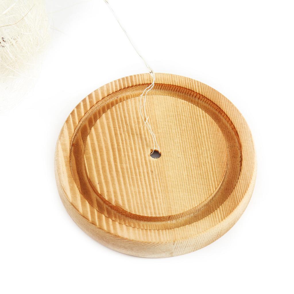 Clear Glass Lamp Night Lamp Ornament Flower LED Light in Glass