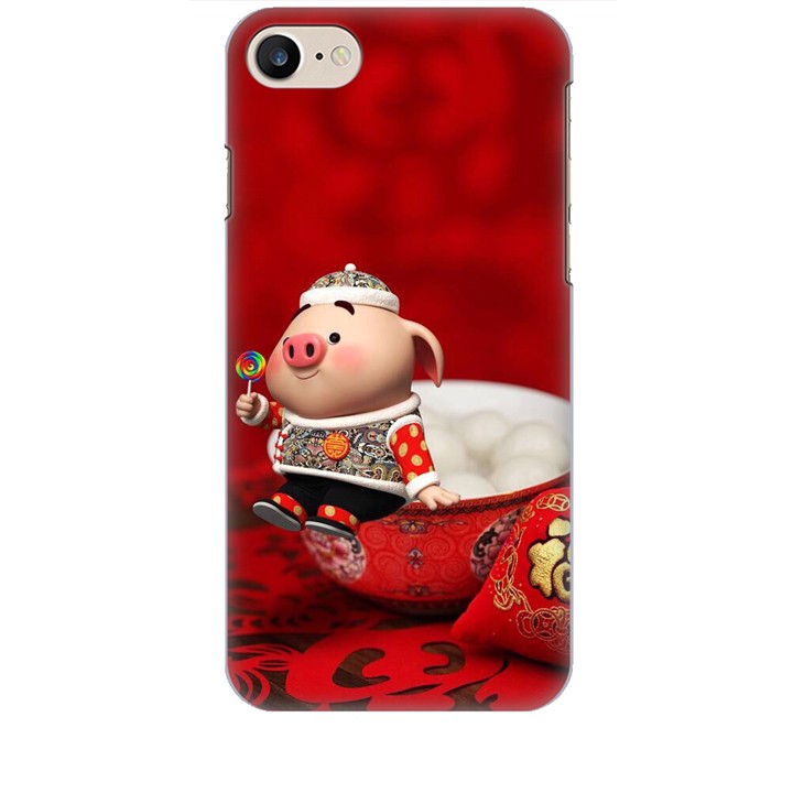 Ốp lưng dành cho điện thoại IPHONE 7 Heo Ăn Kẹo