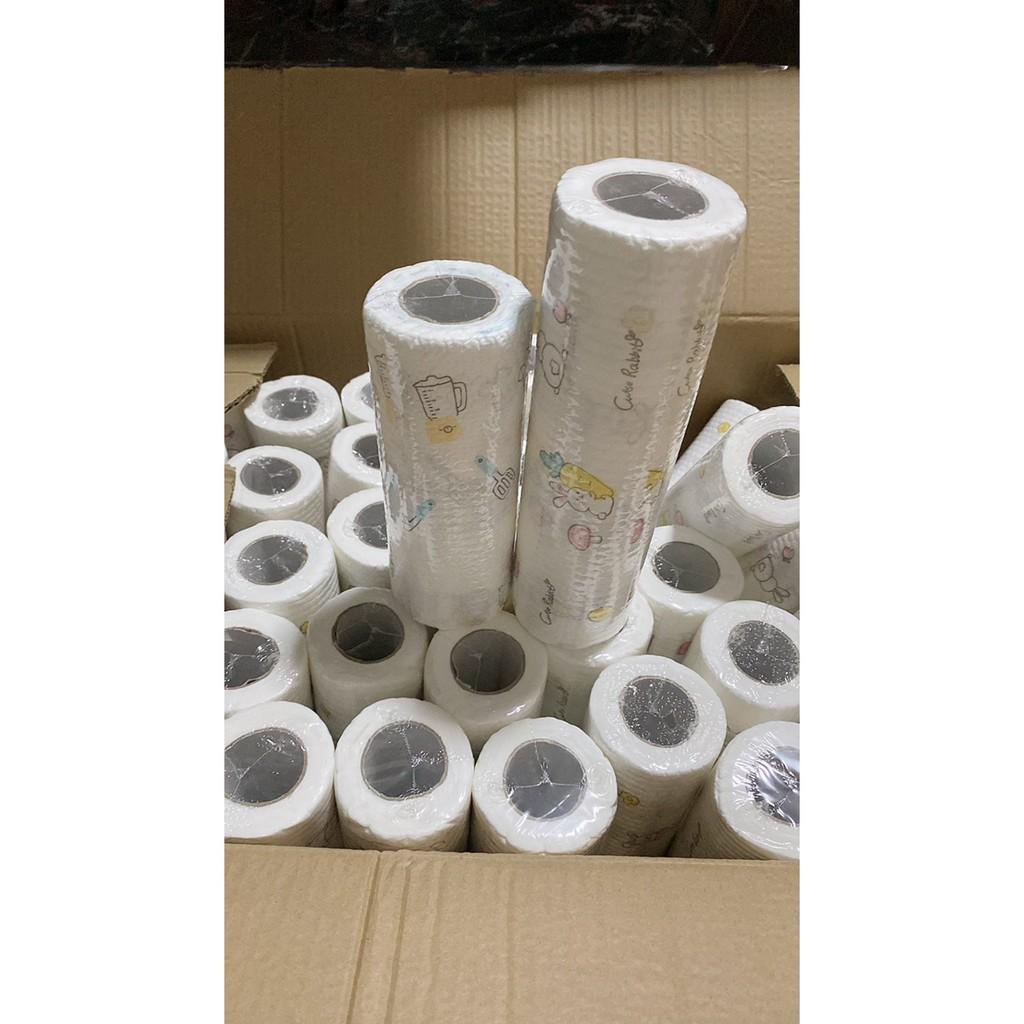 Cuộn khăn lau bếp đa năng tiện dụng ,thấm dầu mỡ có thể tái sử dụng nhiều lần 20cm và 25cm