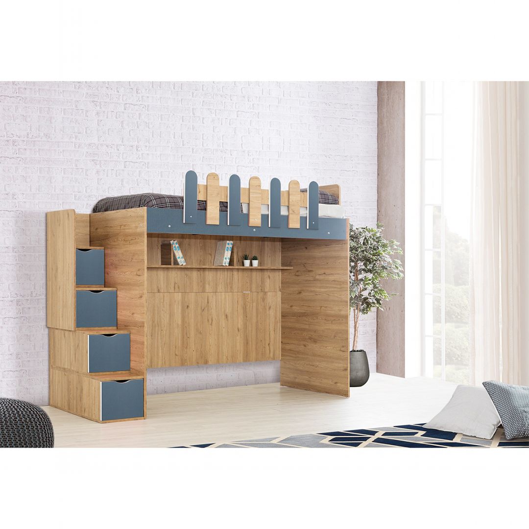 Giường tầng gỗ công nghiệp MDF được ưa chuộng nhất SMLIFE Scalerias