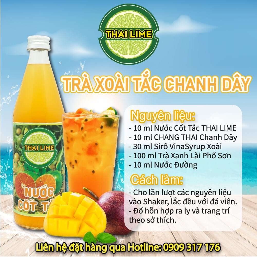 [HCM] Nước Cốt Tắc Thai Lime 500ml