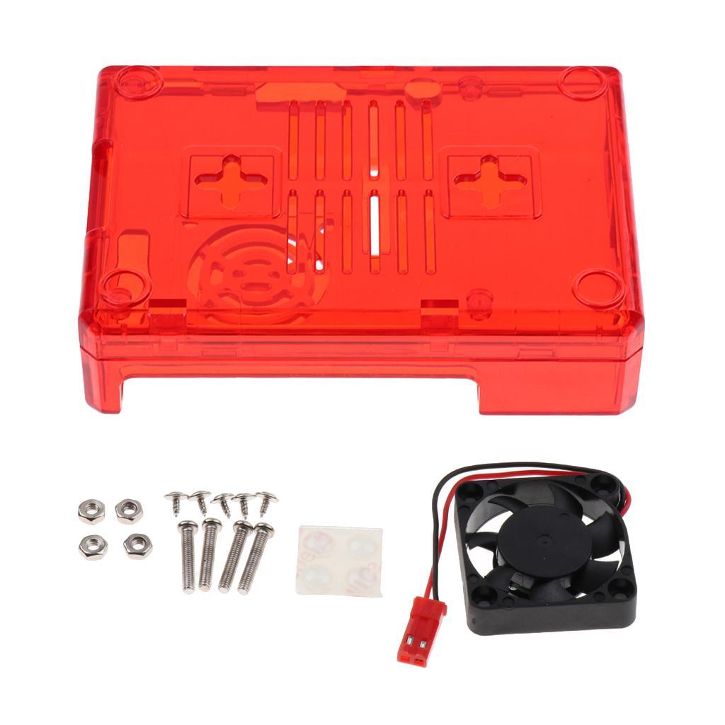 Portable ABS Case Enclosure Cooling Fan for  Pi 3