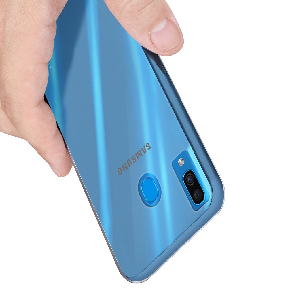 Ốp lưng dẻo cho Samsung Galaxy A40 hiệu Ultra Thin mỏng 0.6mm chống trầy - Hàng chính hãng