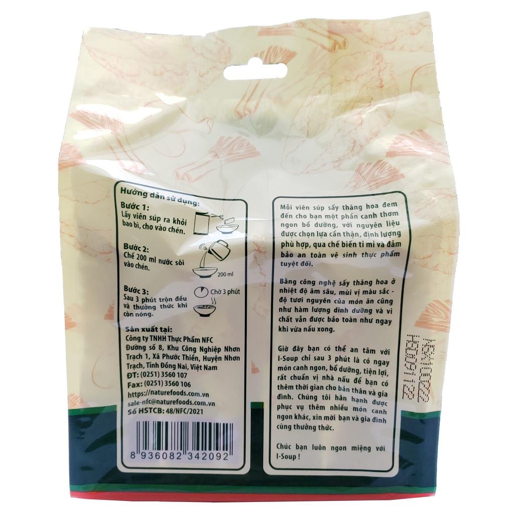 Canh kim chi thịt gà ăn liền I-Soup 66g -Canh sấy lạnh công nghệ Nhật Bản