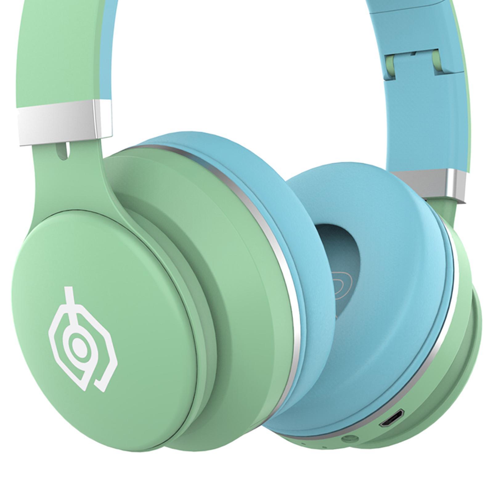 Universal Cat Ear Cartoon Bluetooth Headset Stereo Headphones Mic