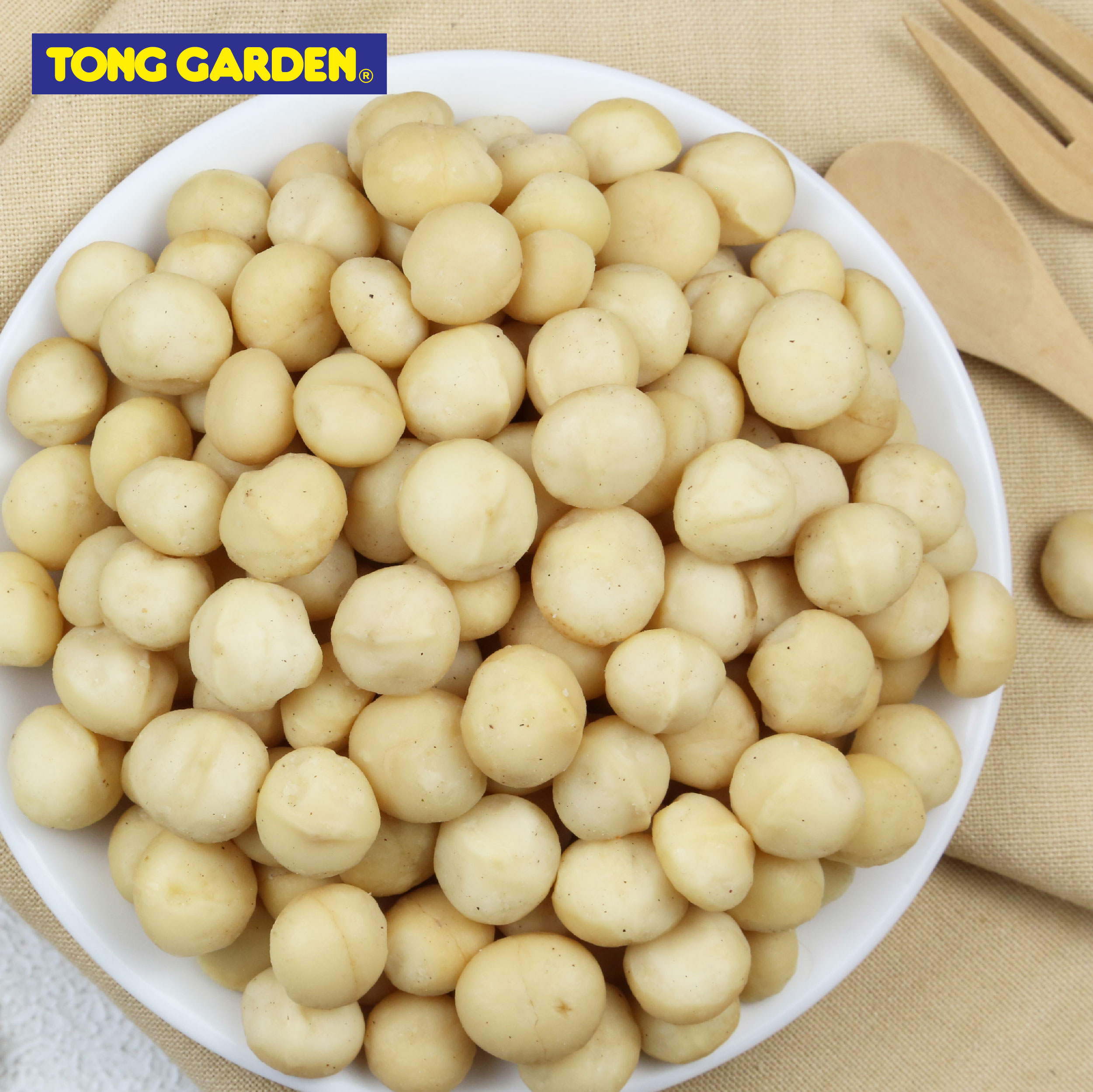 HẠT MACCA RANG MUỐI TONG GARDEN LON 150G
