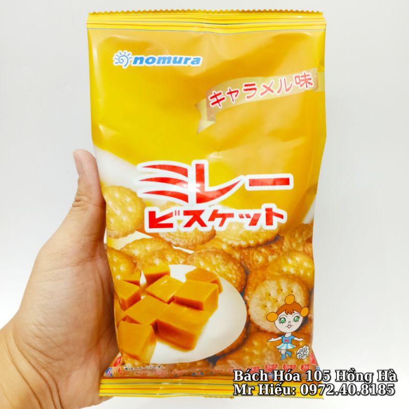Bánh quy Nomura vị Caramen Nhật 110g