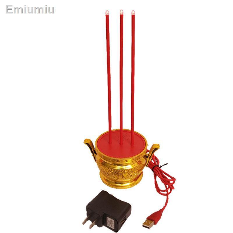 ☫cắm pin hình hoa sen phật giáo lưỡng dụng Đèn LED nến cầu phúc