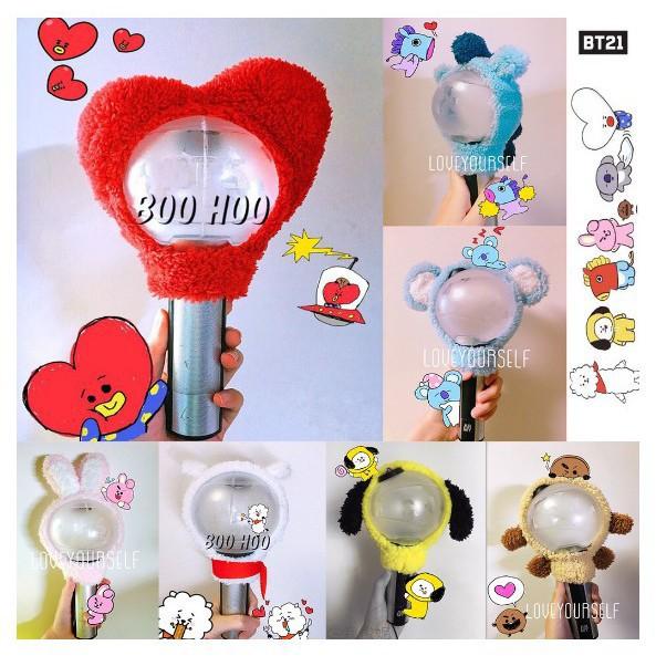 Nắp chụp lightstick in hình nhóm nhạc Hàn Quốc BTS Army