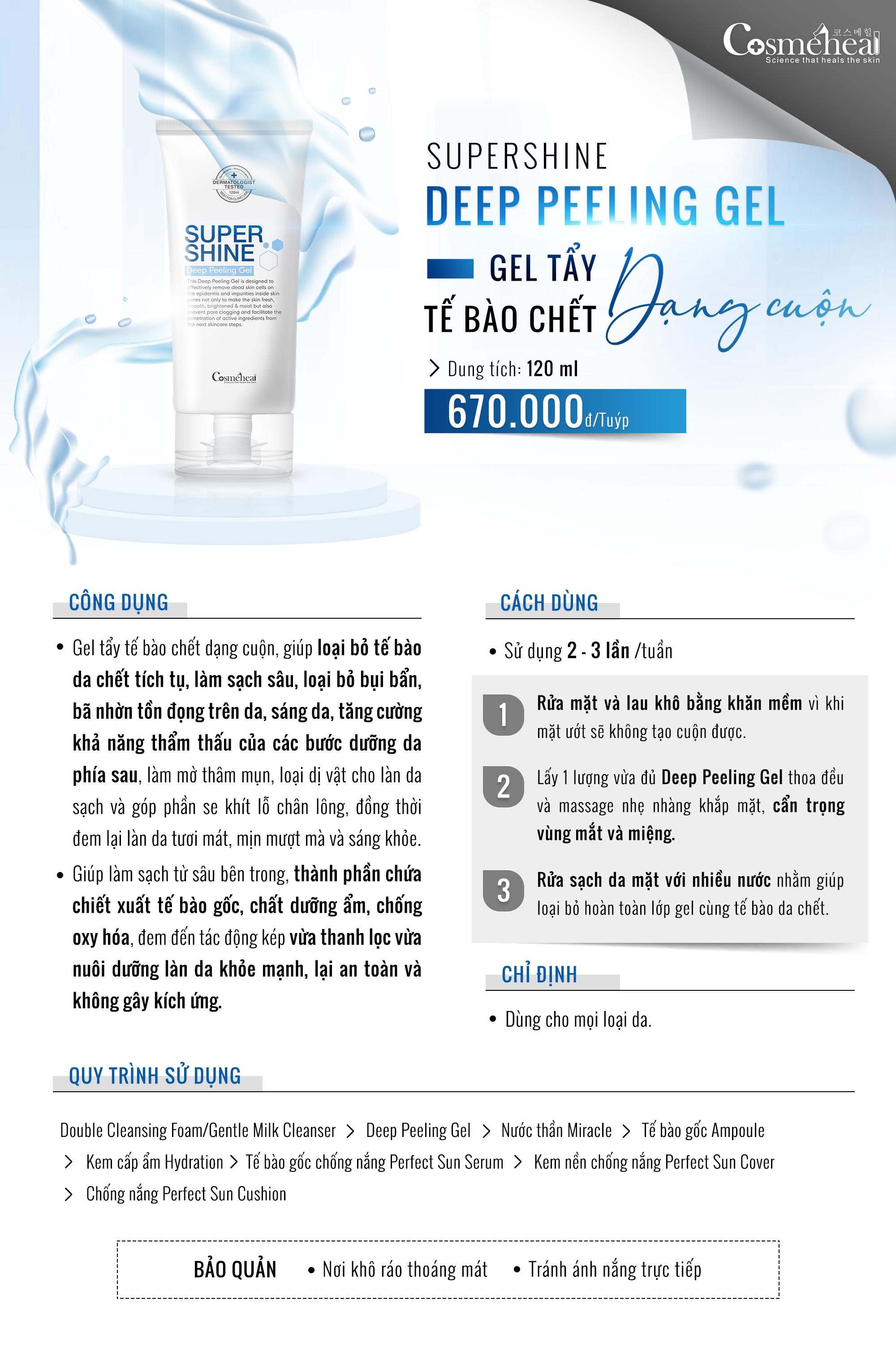 Tẩy tế bào chết Super Shine Deep Peeling Gel