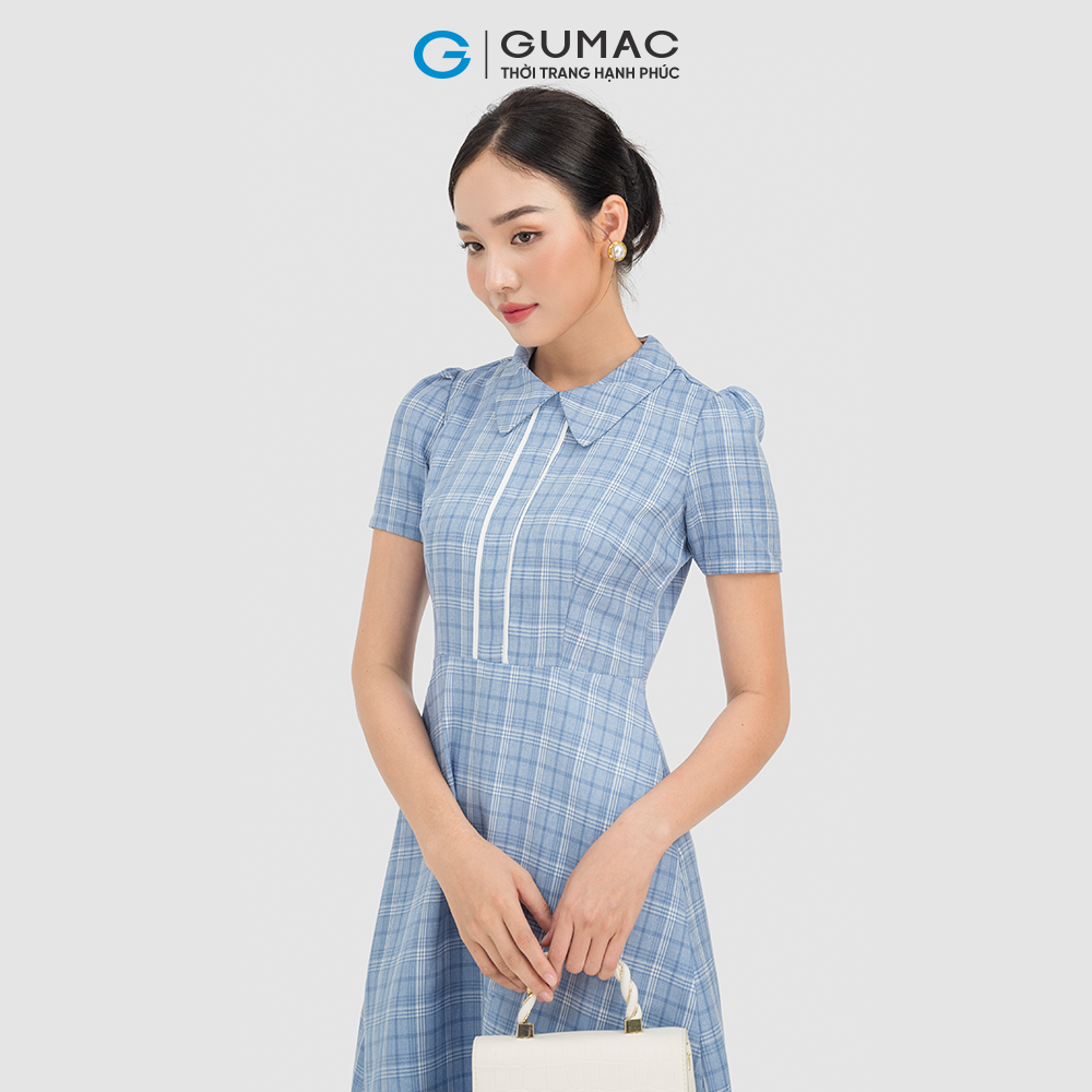 Đầm nữ dáng xòe GUMAC DC07033 đầm kiểu nữ form chữ A trẻ trung, thanh lịch