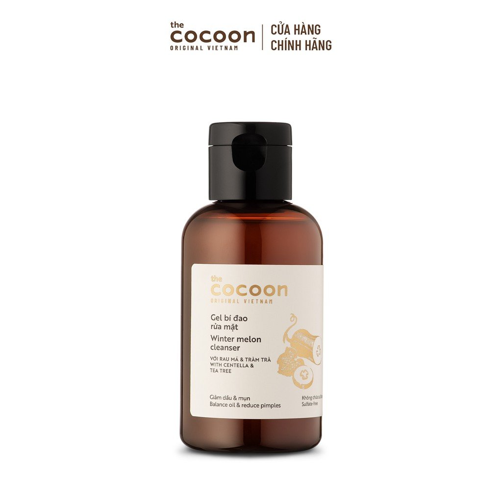 Gel bí đao rửa mặt Cocoon giảm dầu, mụn Winter Melon Cleanser
