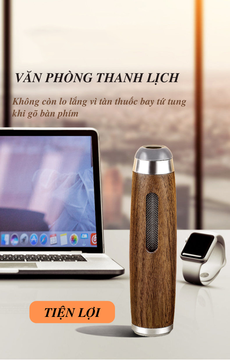 Tẩu Thuôc_Đồ Hút Thuôc La Kiêm Gạt Tàn Đa Năng Tiện Lợi Chất Liệu Gỗ Sang Trọng Chống Ẩm Mốc Thuốc