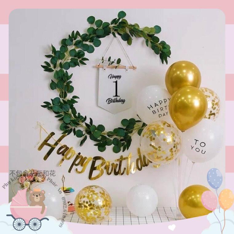 Banner cờ số tuổi trang trí sinh nhật Hàn Quốc